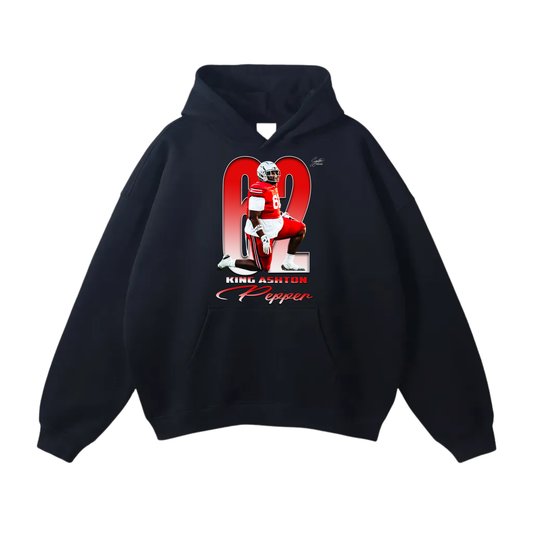 King Ashton Pepper Oversize Fleeced Hoodie