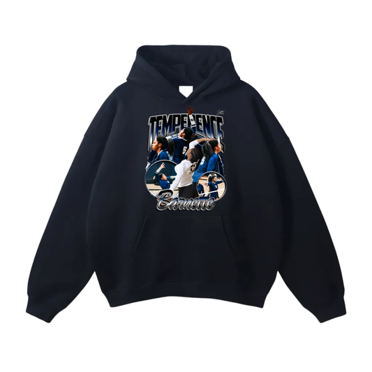 Temperence Barneyye Oversize Fleeced Hoodie