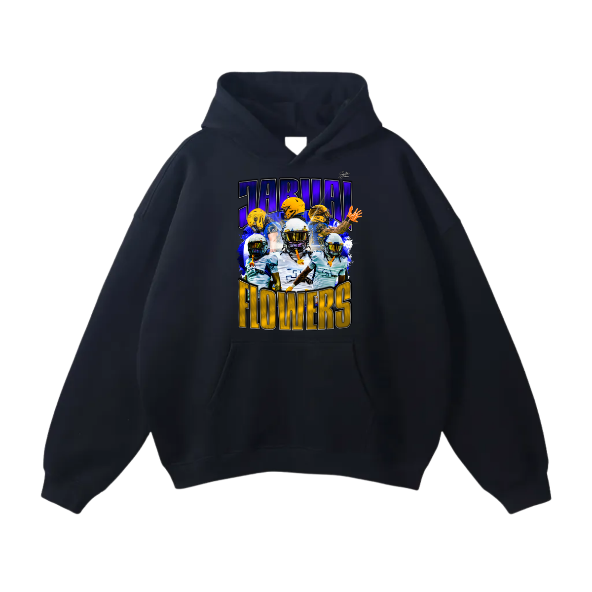 Jarvai Flowers Sr Oversize Fleeced Hoodie