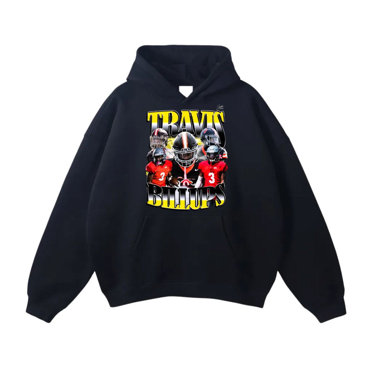 Travis Billups Oversize Fleeced Hoodie