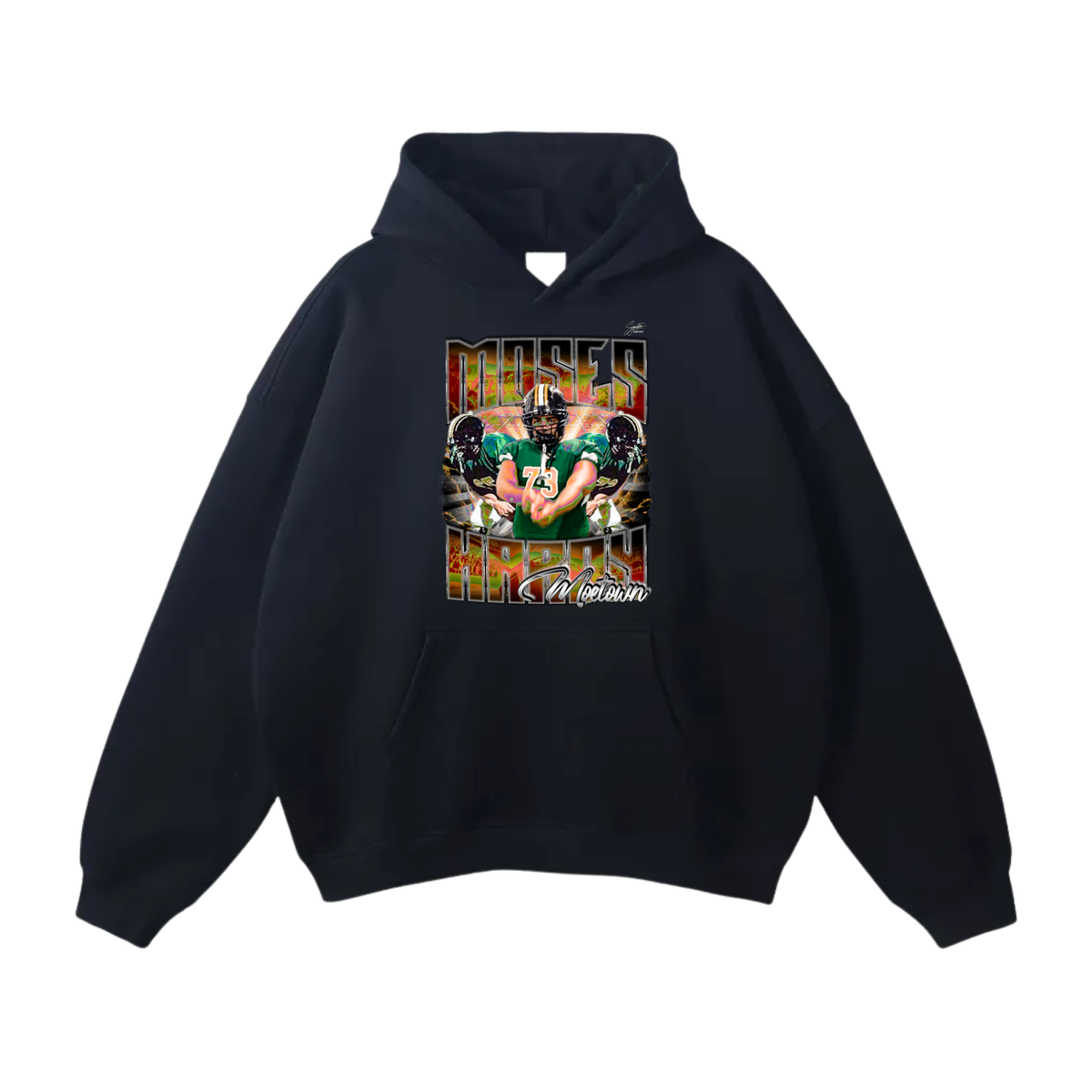 Moses Hardy Oversize Fleeced Hoodie