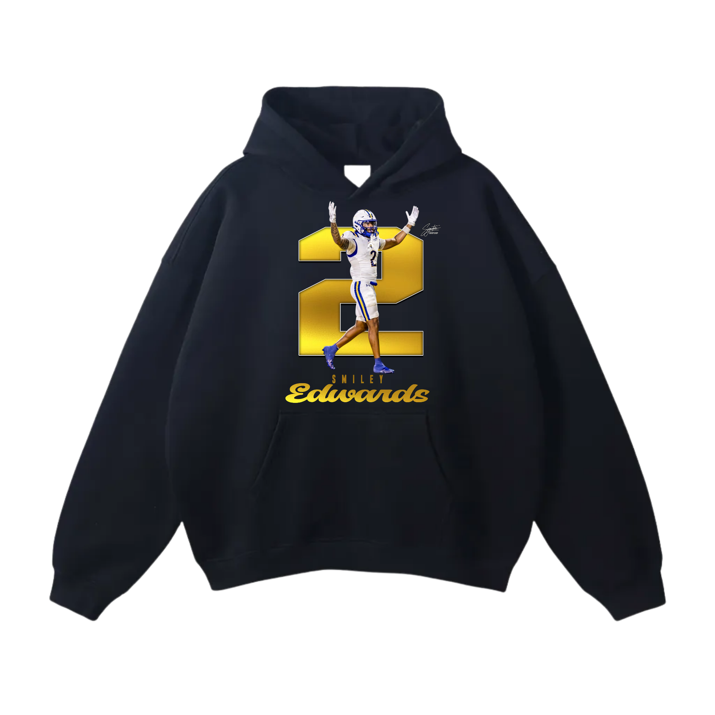 Smiley Edwards Oversize Fleeced Hoodie
