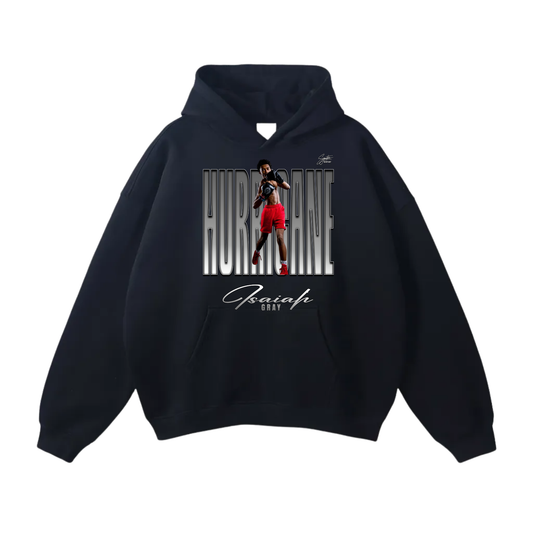 Isaiah Gray Oversize Fleeced Hoodie