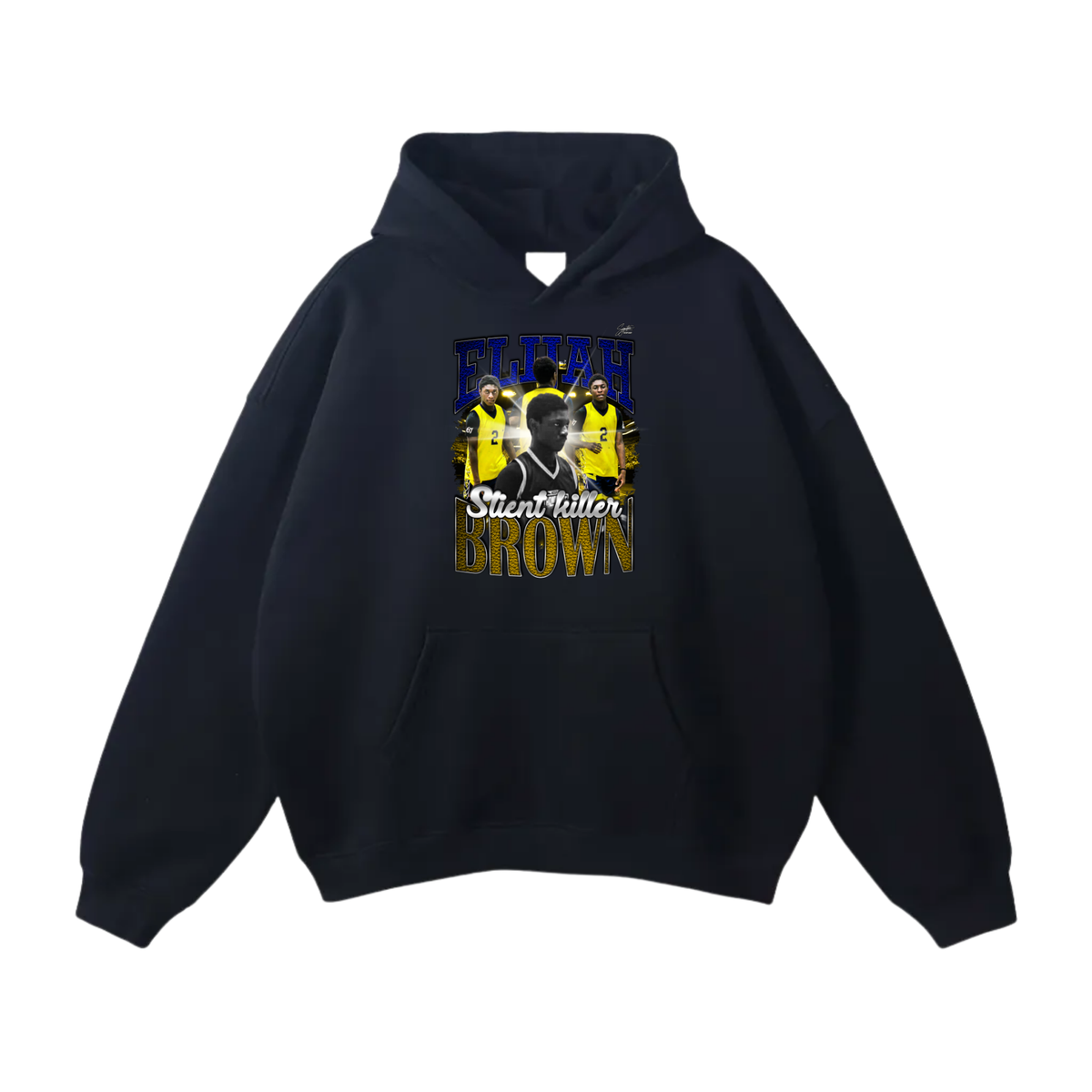 Elijah Brown Oversize Fleeced Hoodie