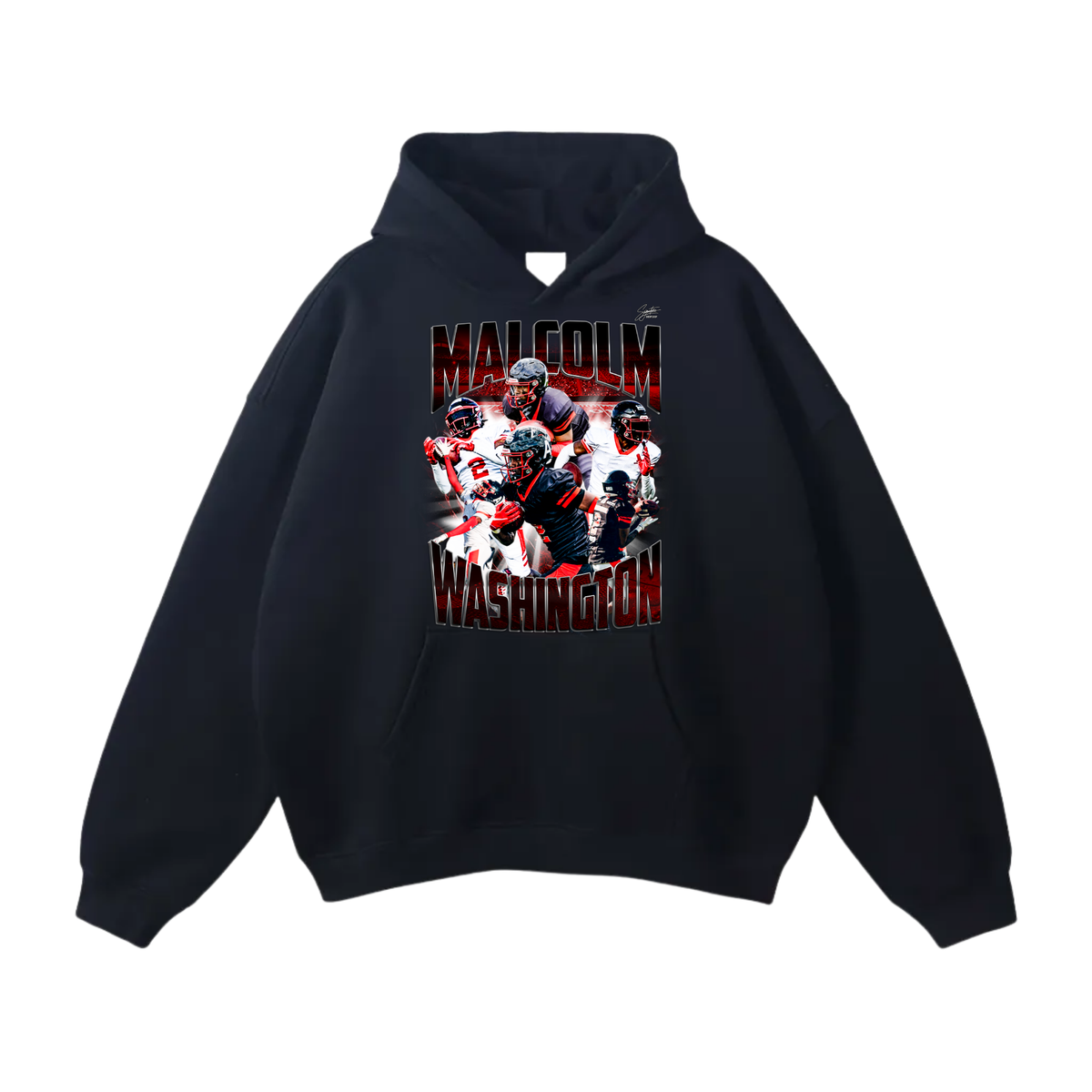 Malcom Washington Oversize Fleeced Hoodie