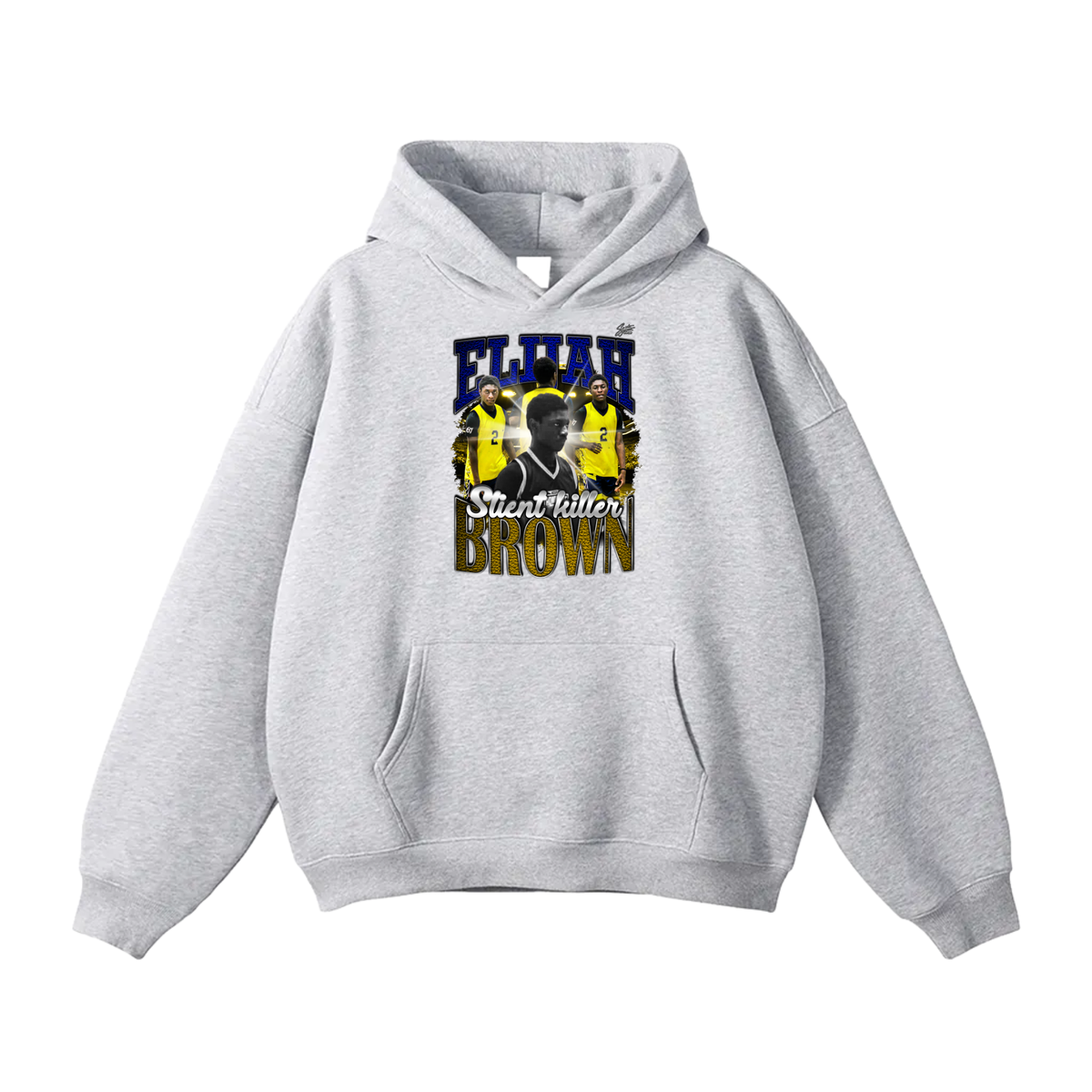 Elijah Brown Oversize Fleeced Hoodie
