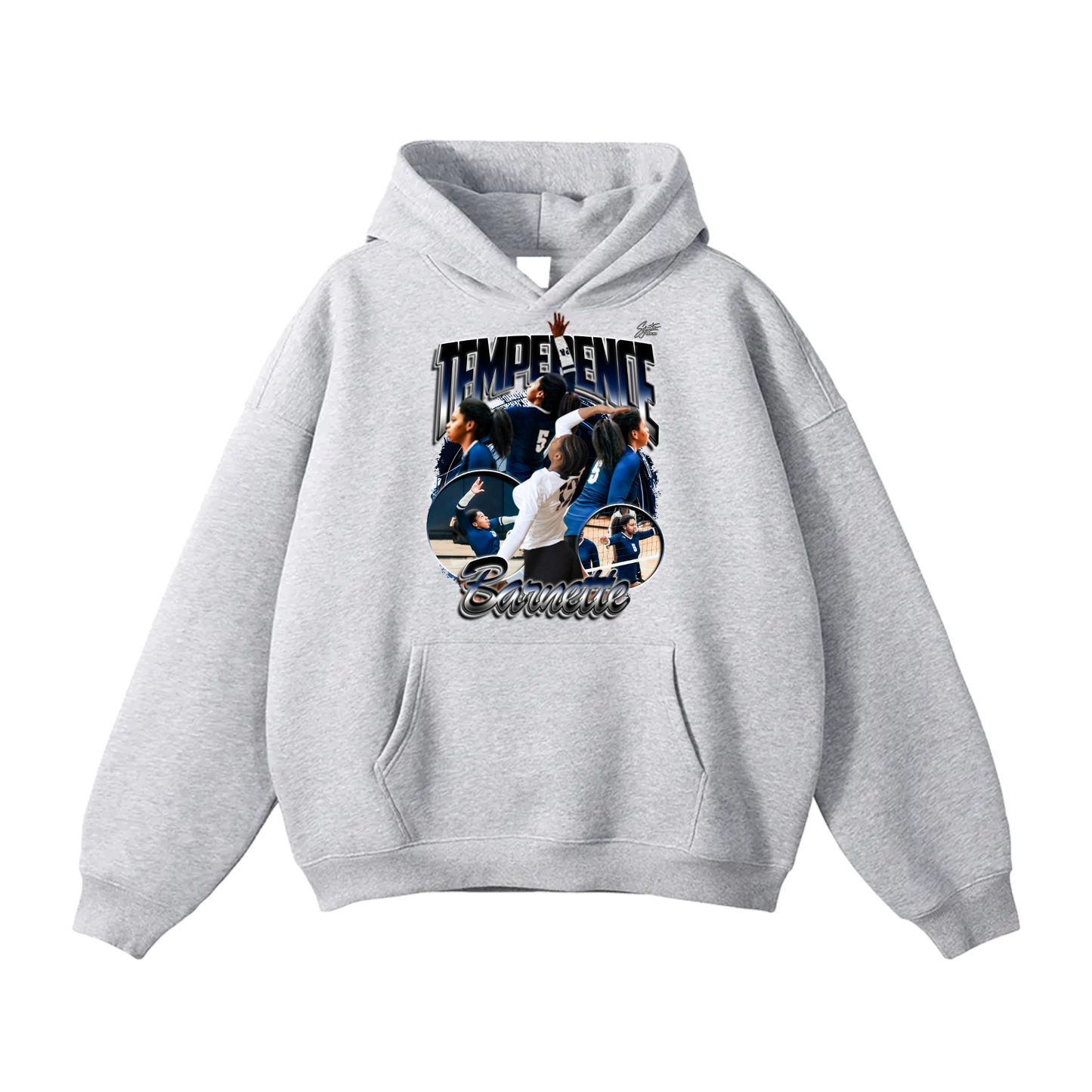 Temperence Barneyye Oversize Fleeced Hoodie