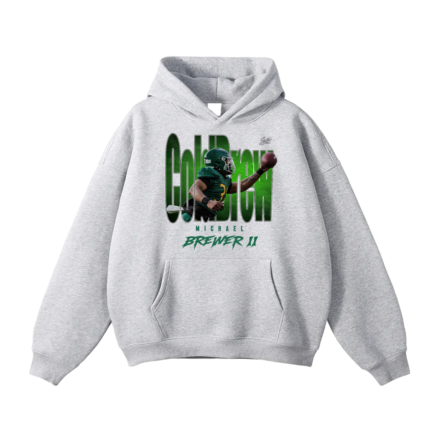 Michael Brewer II Oversize Fleeced Hoodie