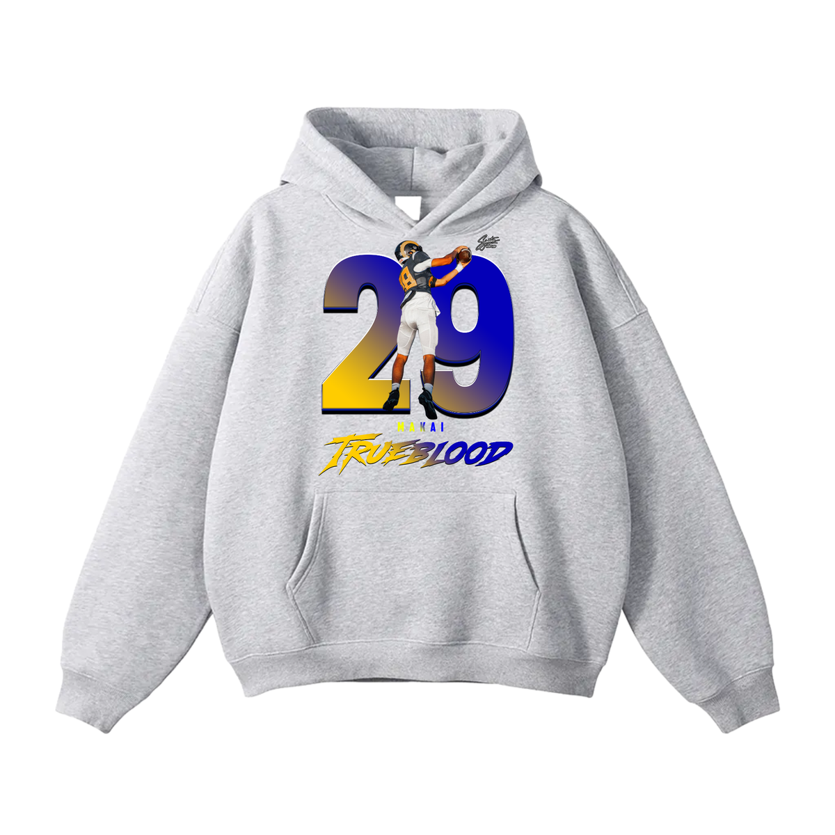 Makai Trueblood  Oversize Fleeced Hoodie