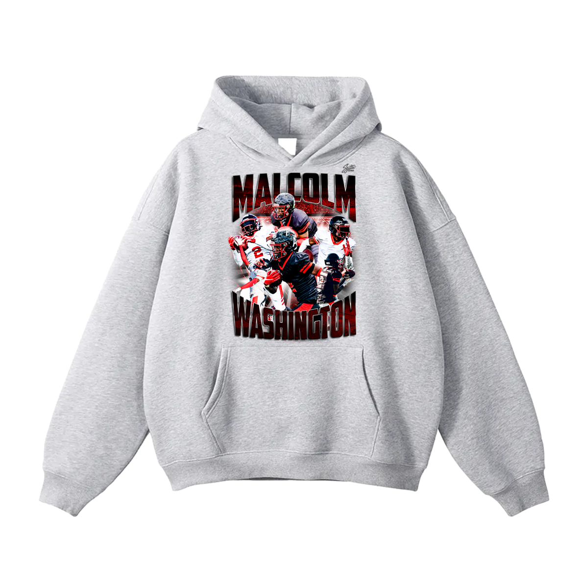 Malcom Washington Oversize Fleeced Hoodie