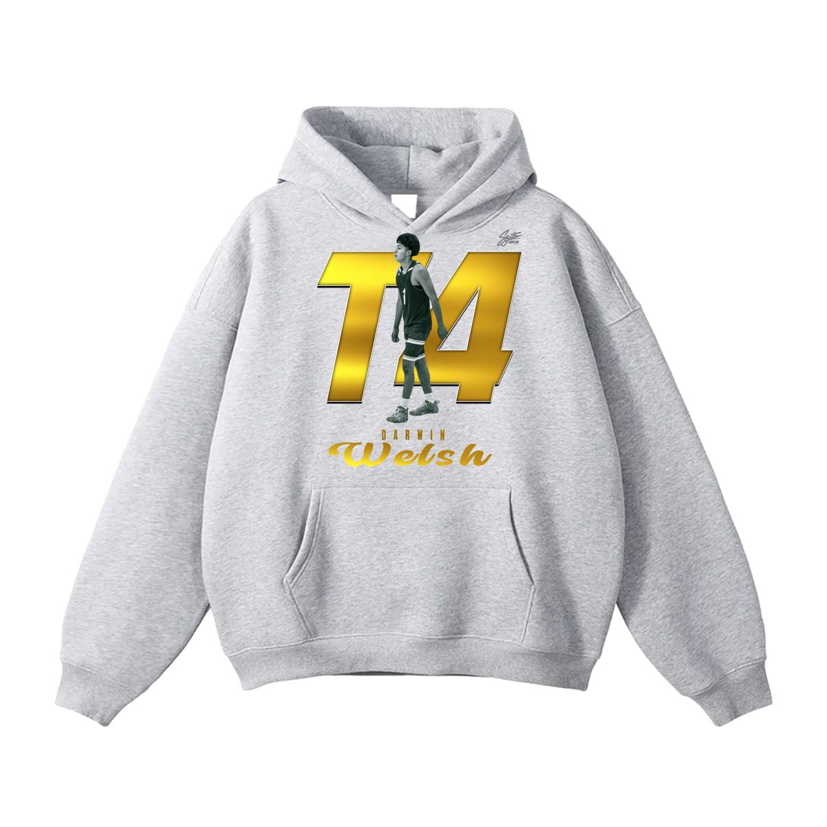 Darwin Welsh Oversize Fleeced Hoodie