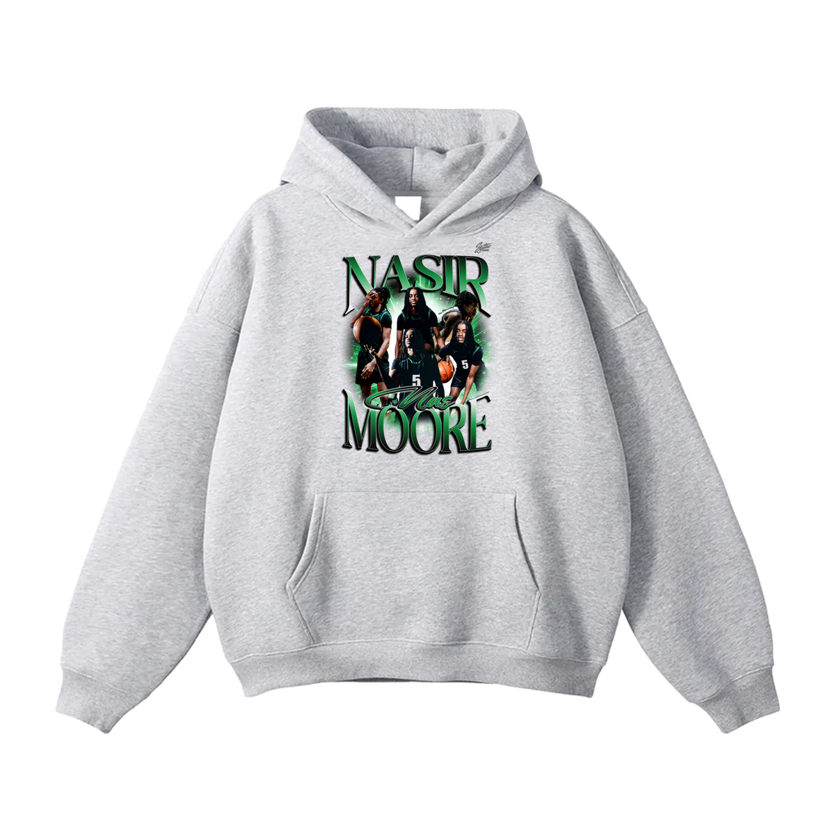 Nasir Moore Oversize Fleeced Hoodie