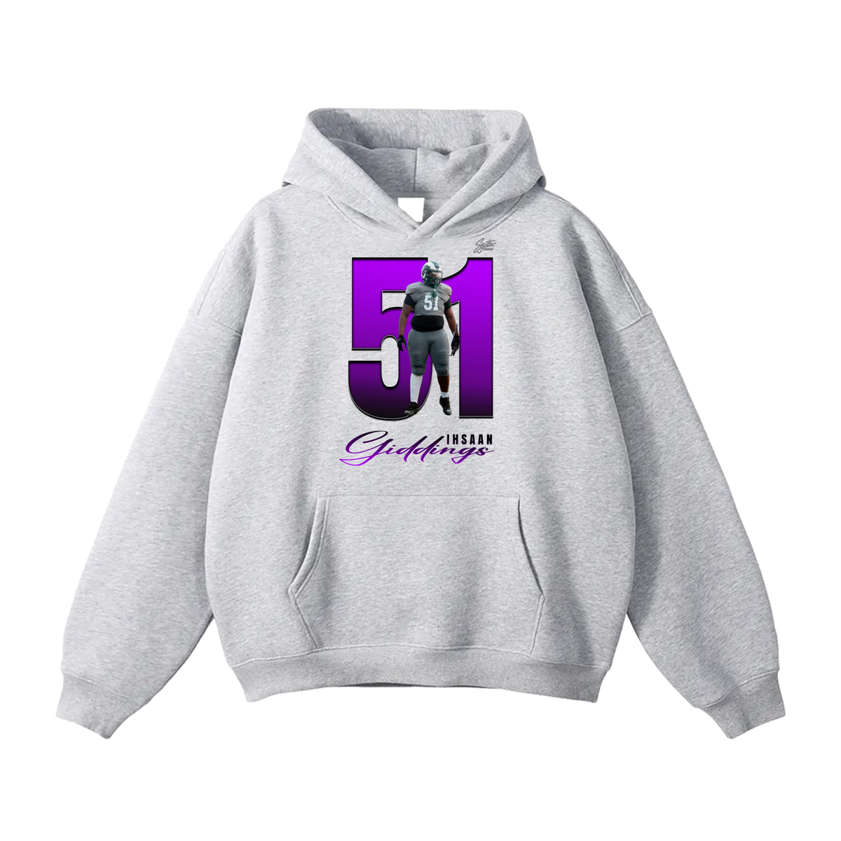 Ihsaan Giddings Oversize Fleeced Hoodie