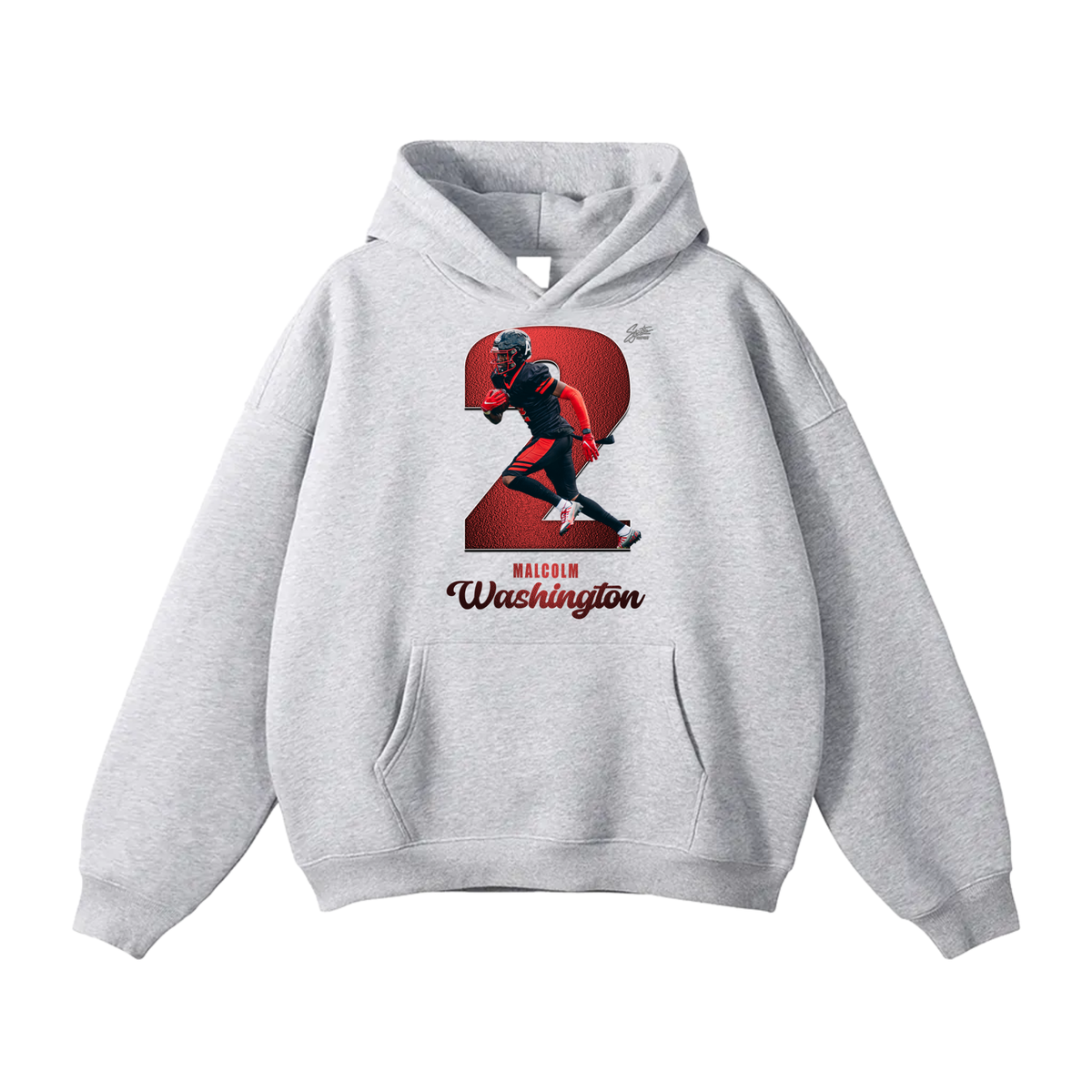 Malcom Washington Oversize Fleeced Hoodie