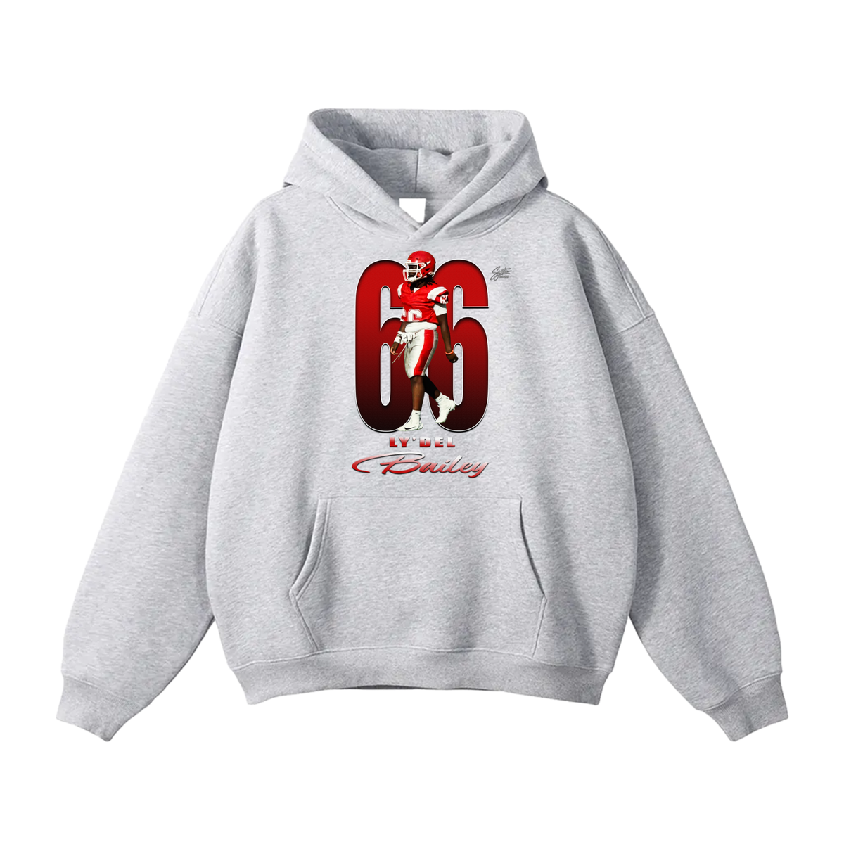Ly’Del Bailey Oversize Fleeced Hoodie