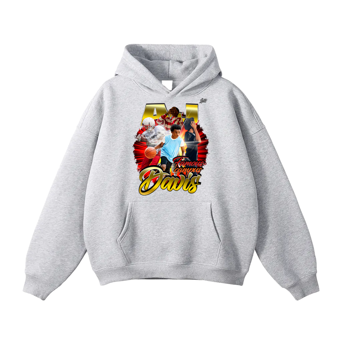 Aj Davis Oversize Fleeced Hoodie