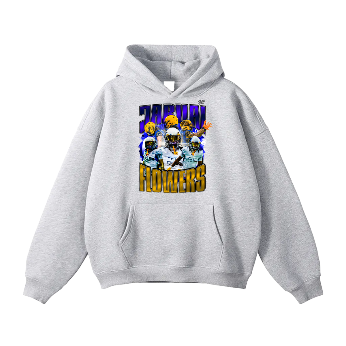 Jarvai Flowers Sr Oversize Fleeced Hoodie