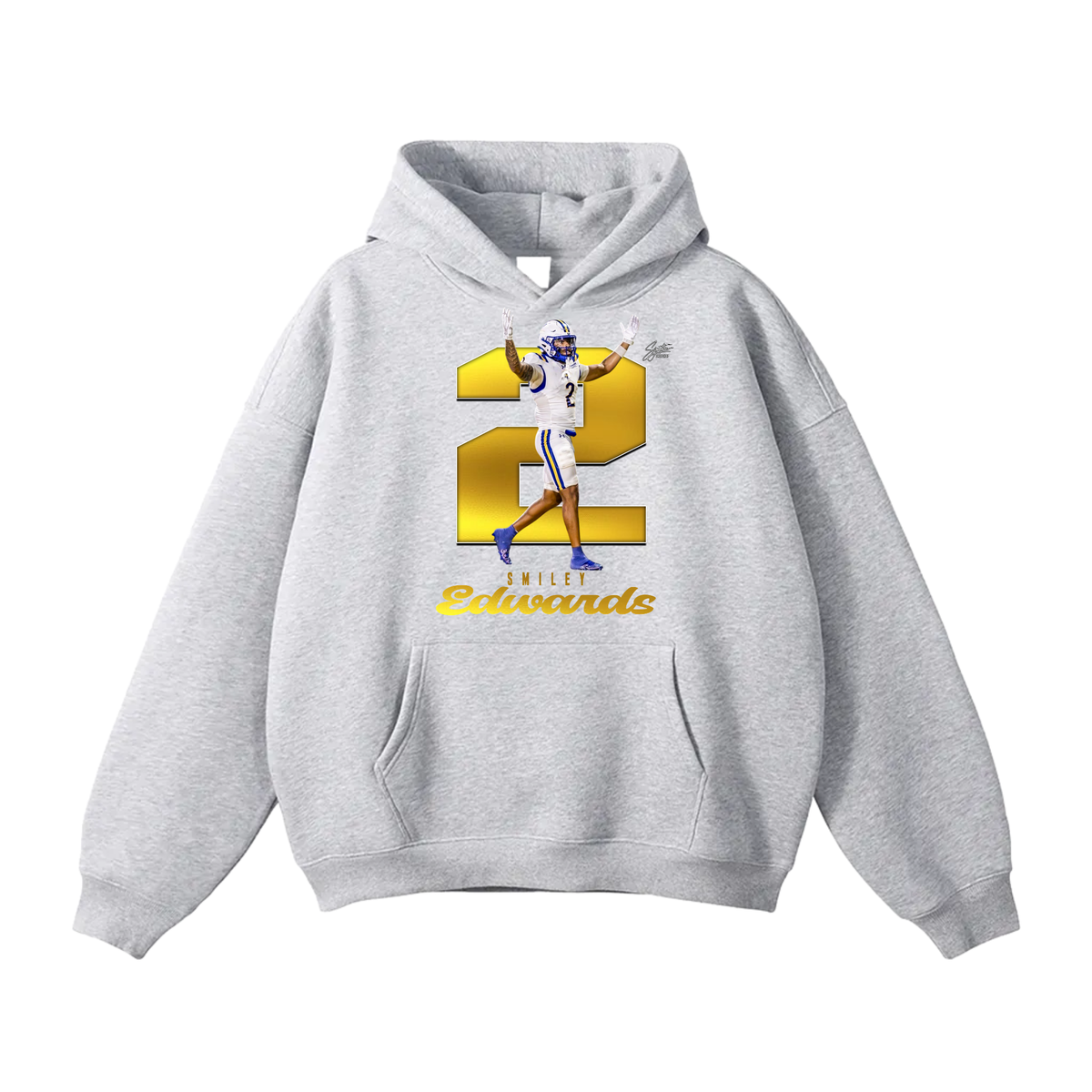 Smiley Edwards Oversize Fleeced Hoodie