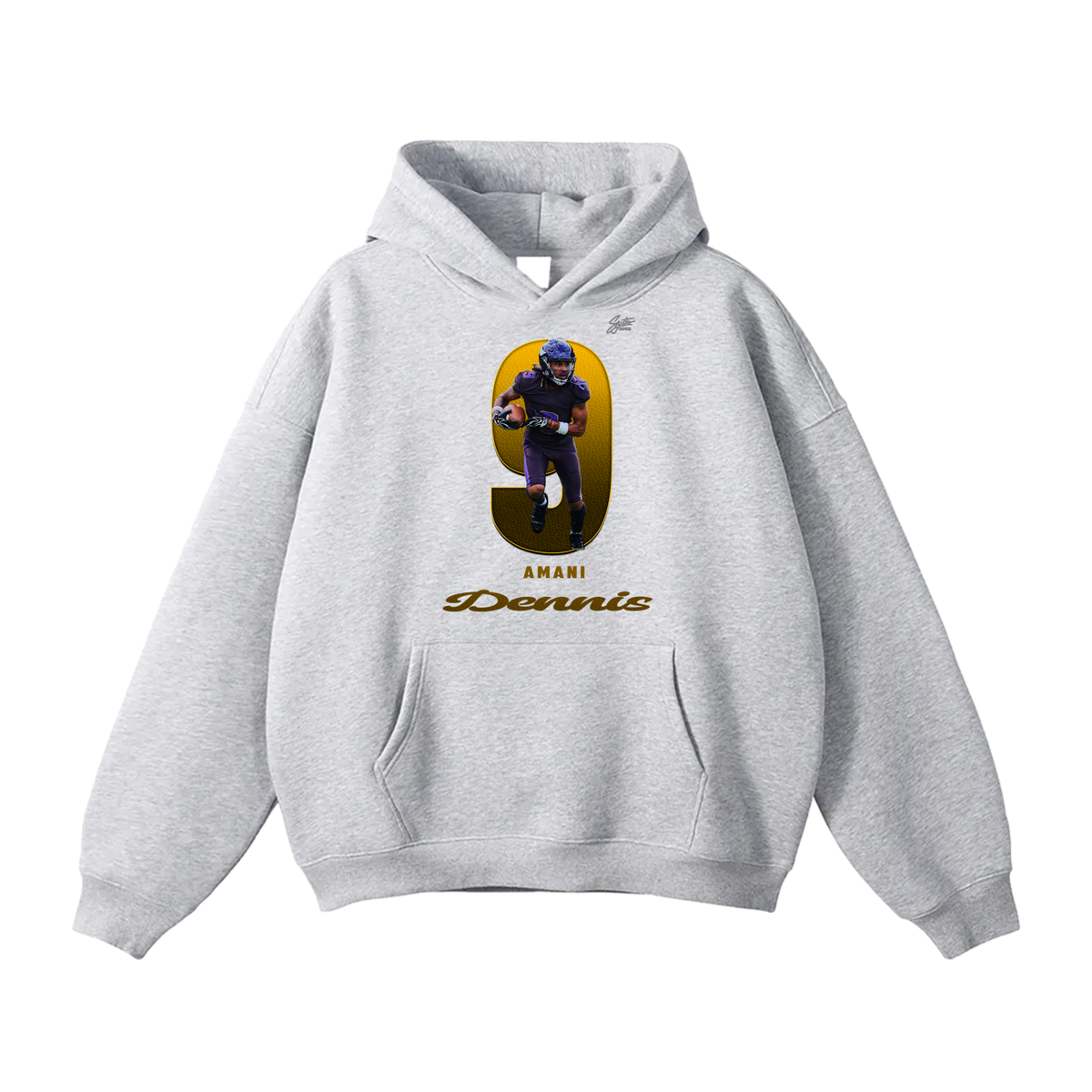 Amani Dennis Oversize Fleeced Hoodie