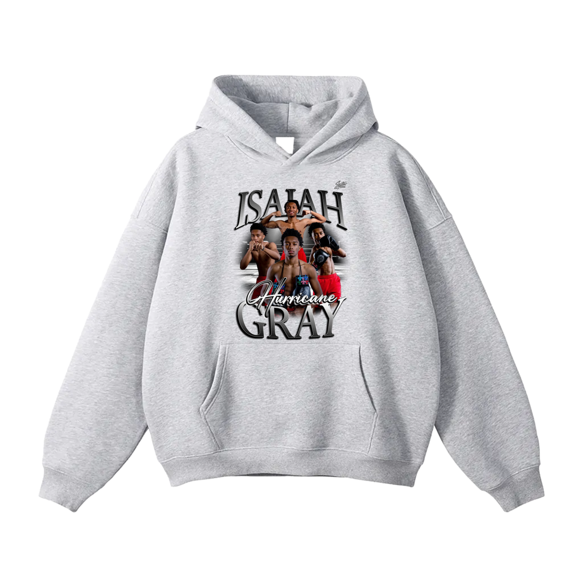 Isaiah Gray Oversize Fleeced Hoodie