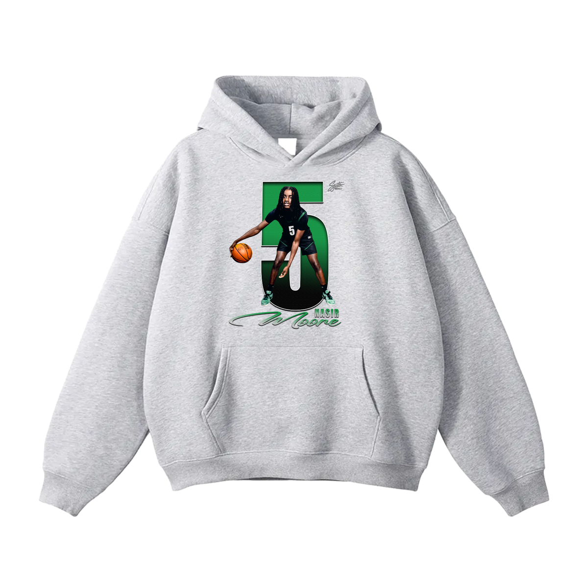 Nasir Moore Oversize Fleeced Hoodie