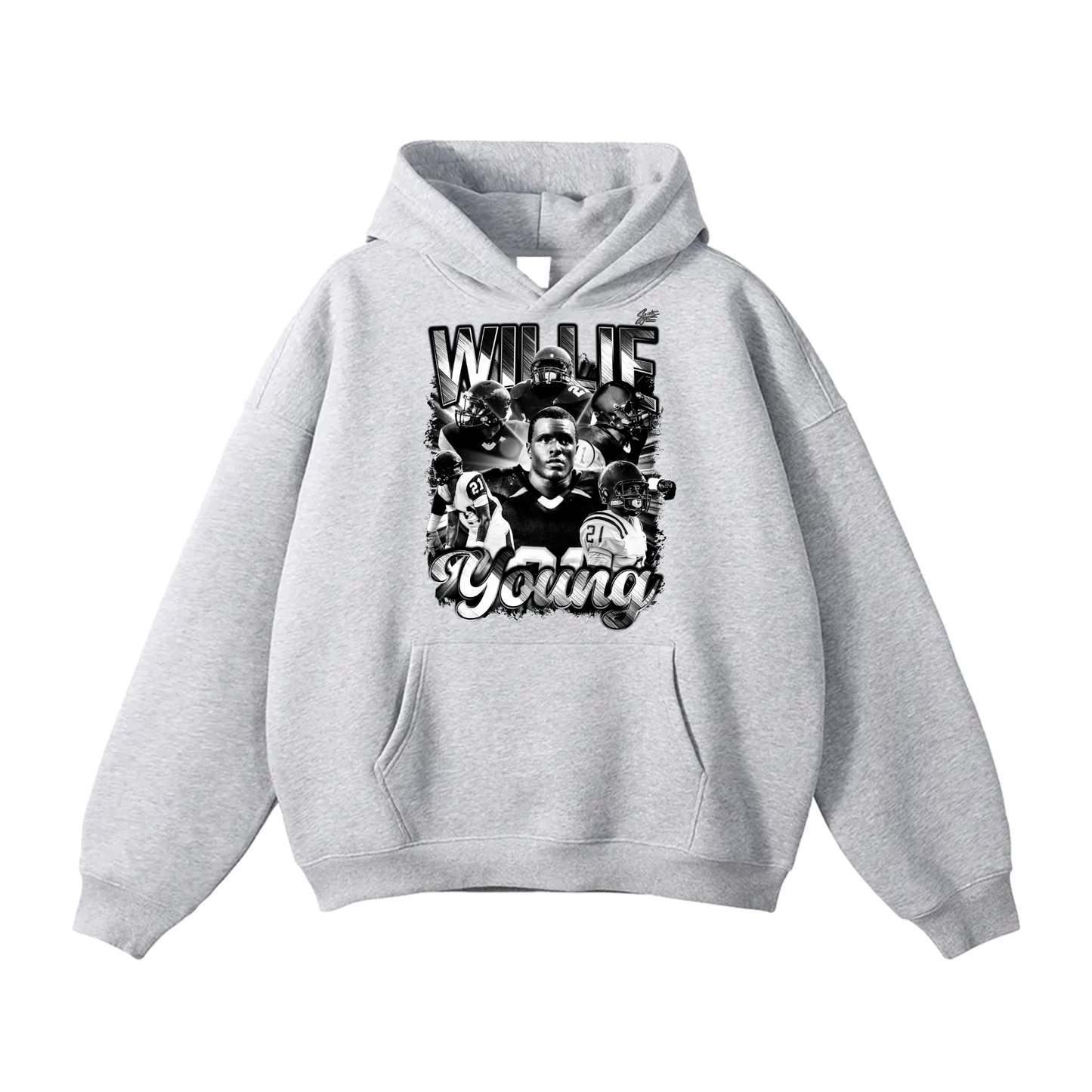 Willie Young Oversize Fleeced Hoodie