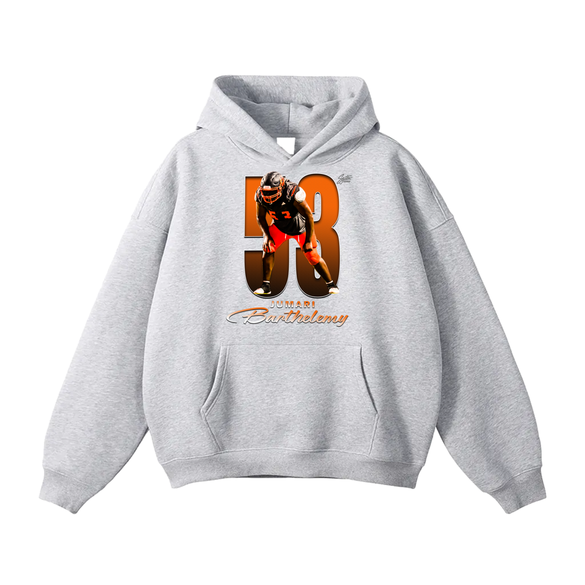Jumari Barthelemy Oversize Fleeced Hoodie