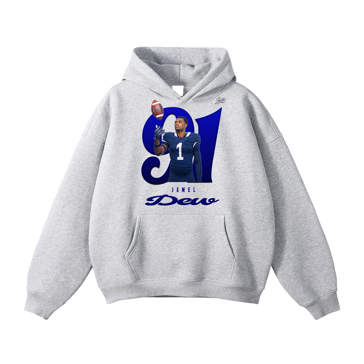 Jamel Dew Oversize Fleeced Hoodie