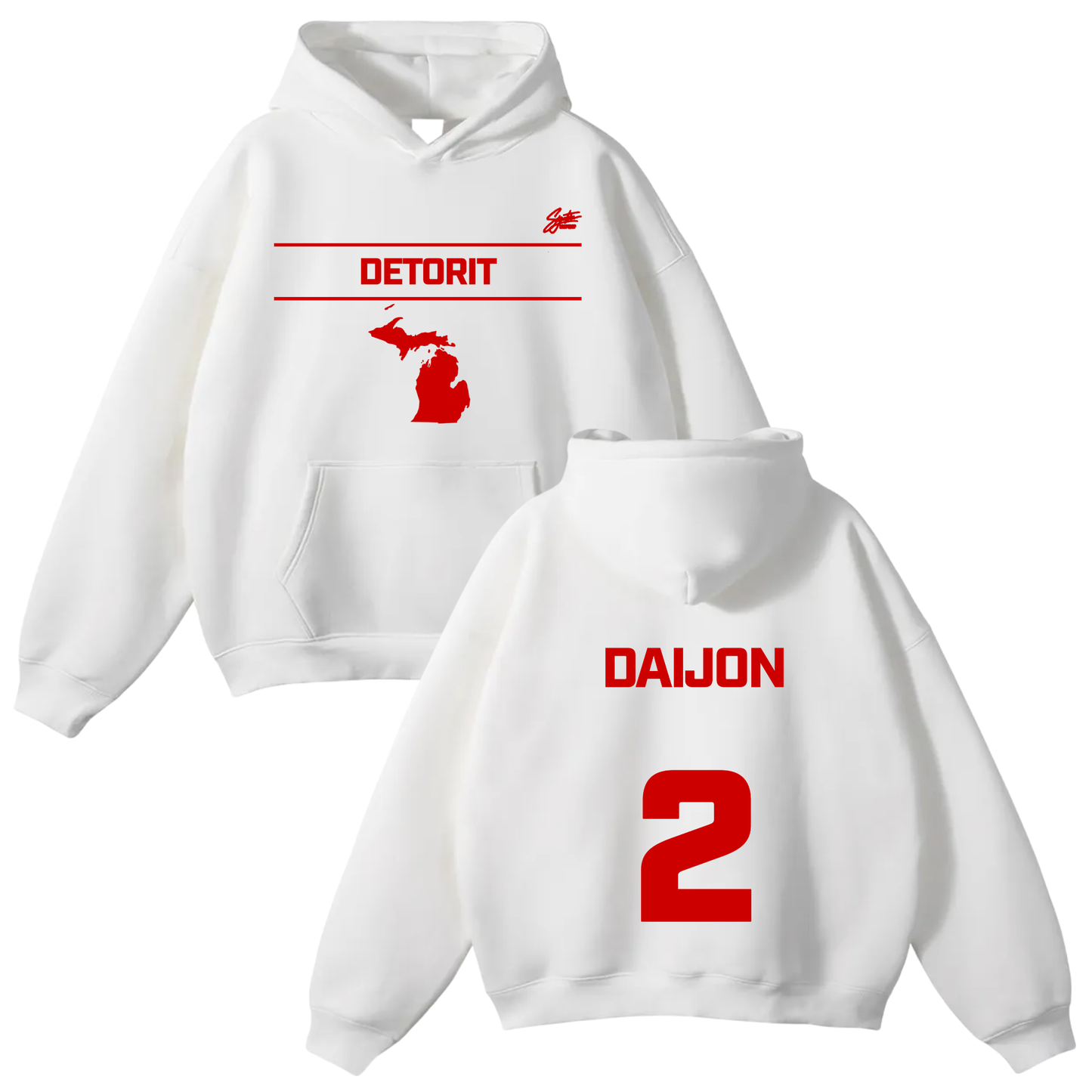 Daijon Williams Oversize Fleeced Hoodie
