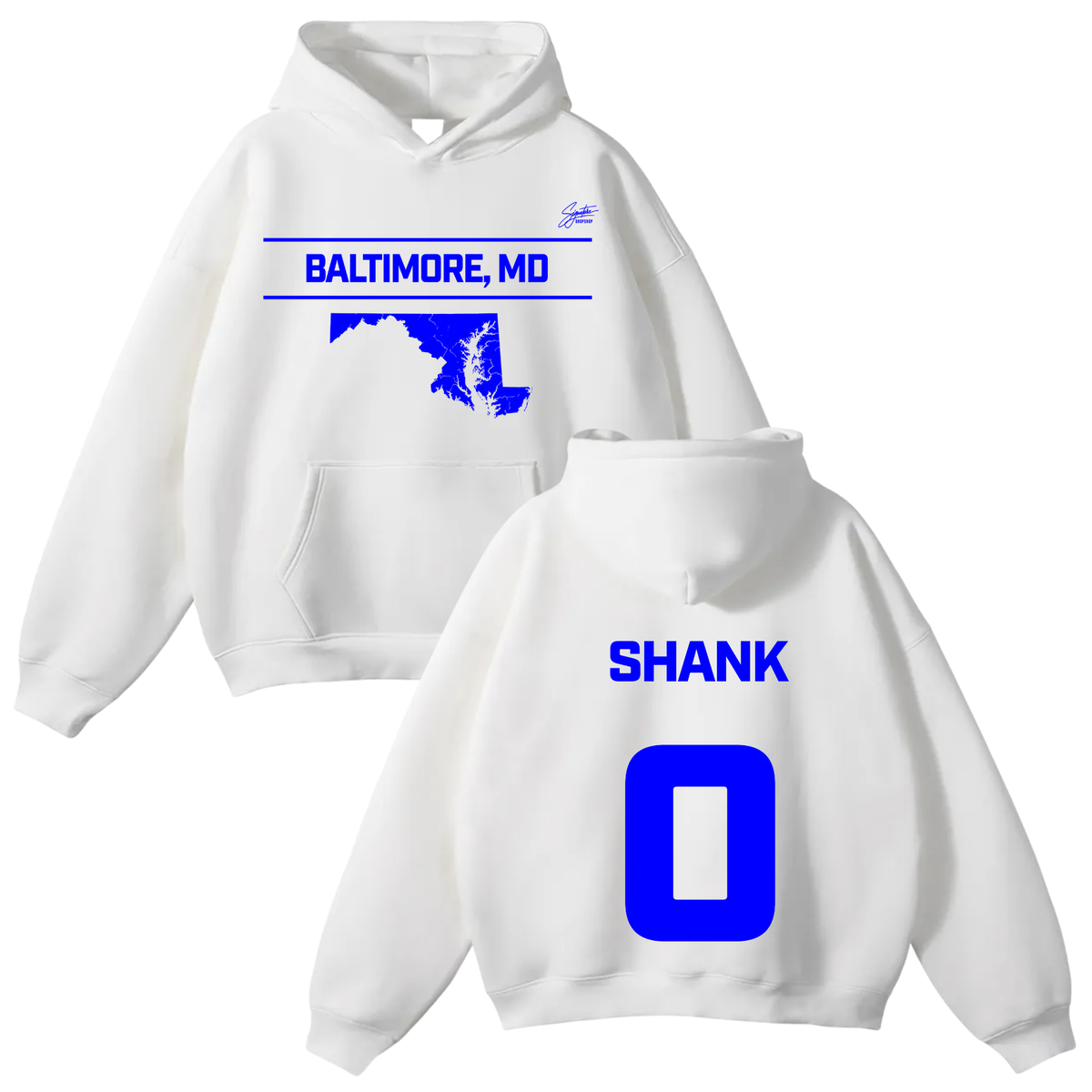 Darric Shank Oversize Fleeced Hoodie