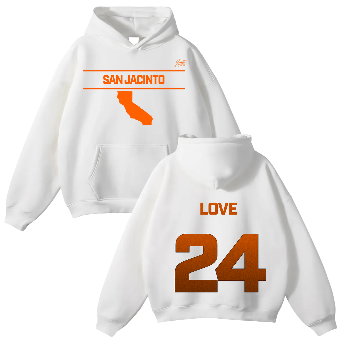 Daevon love Oversize Fleeced Hoodie