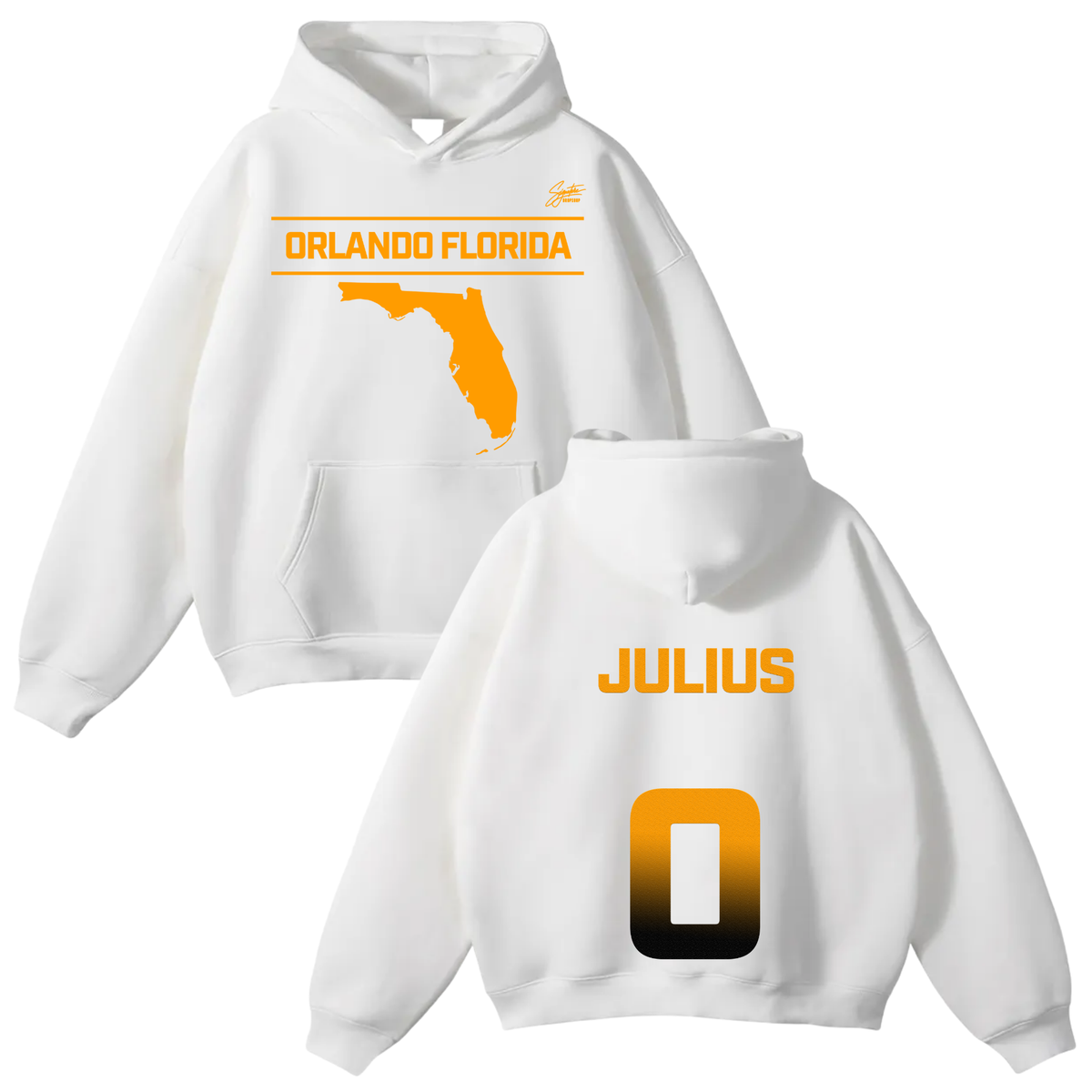 Julius Laster Jr Oversize Fleeced Hoodie