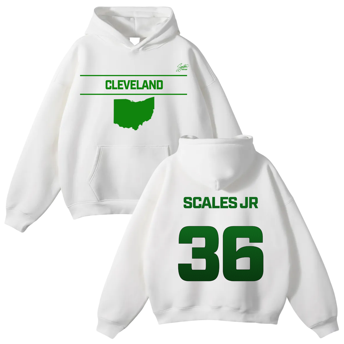 Aaron Scales Jr Oversize Fleeced Hoodie