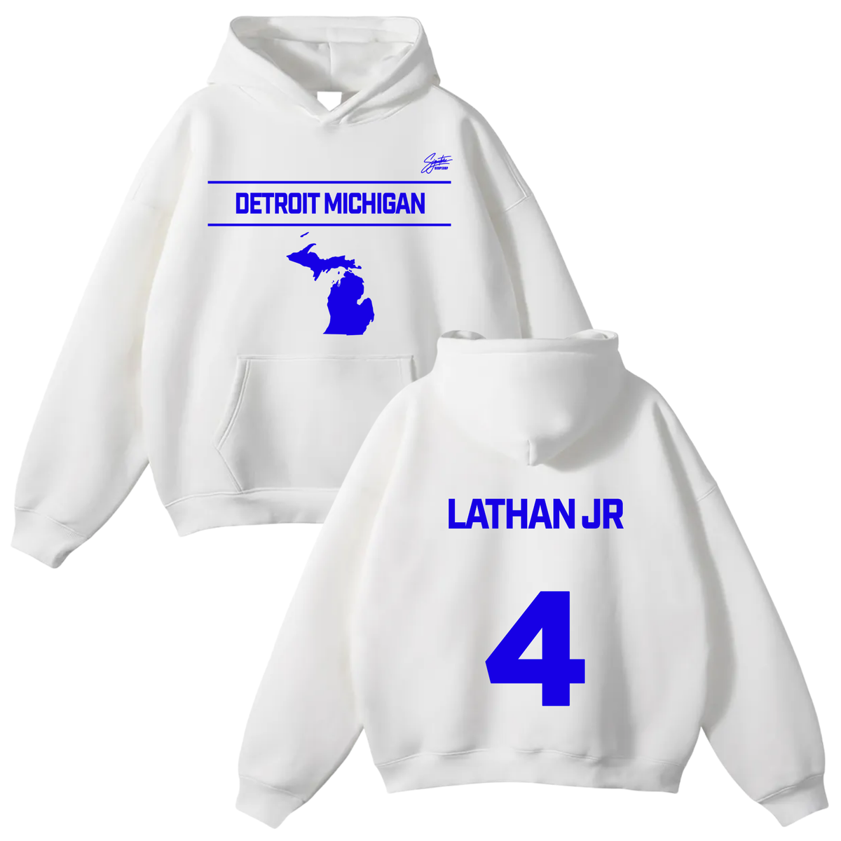 Nathaniel Lathan Jr Oversize Fleeced Hoodie