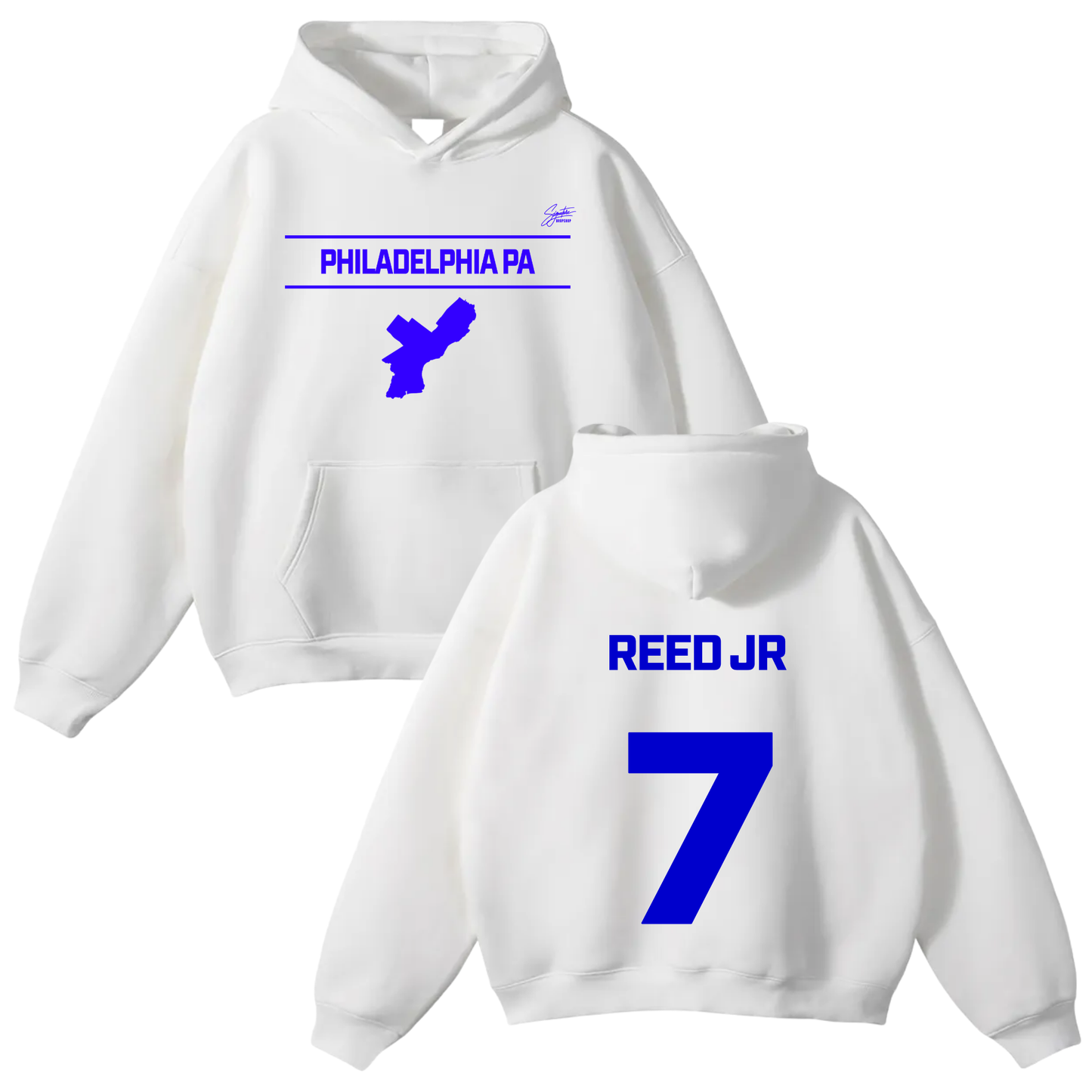 Travis Reed Jr Oversize Fleeced Hoodie