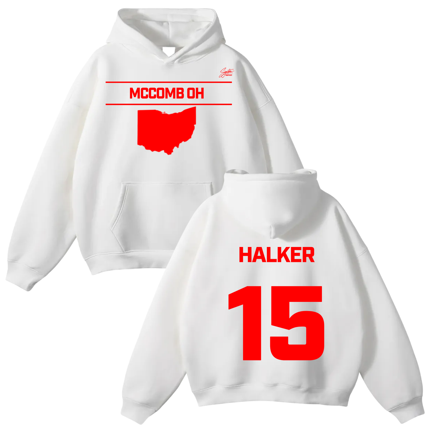 Madden Halker Oversize Fleeced Hoodie