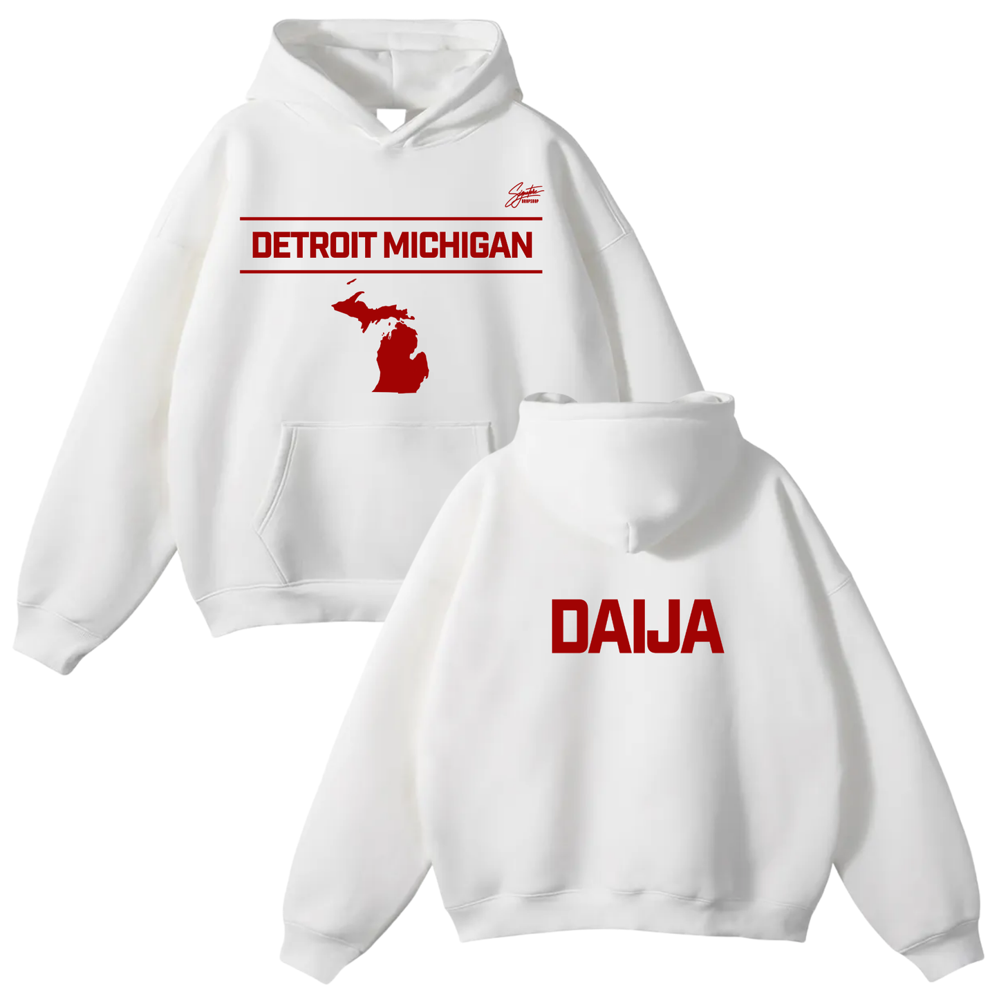 Daija Harper Oversize Fleeced Hoodie