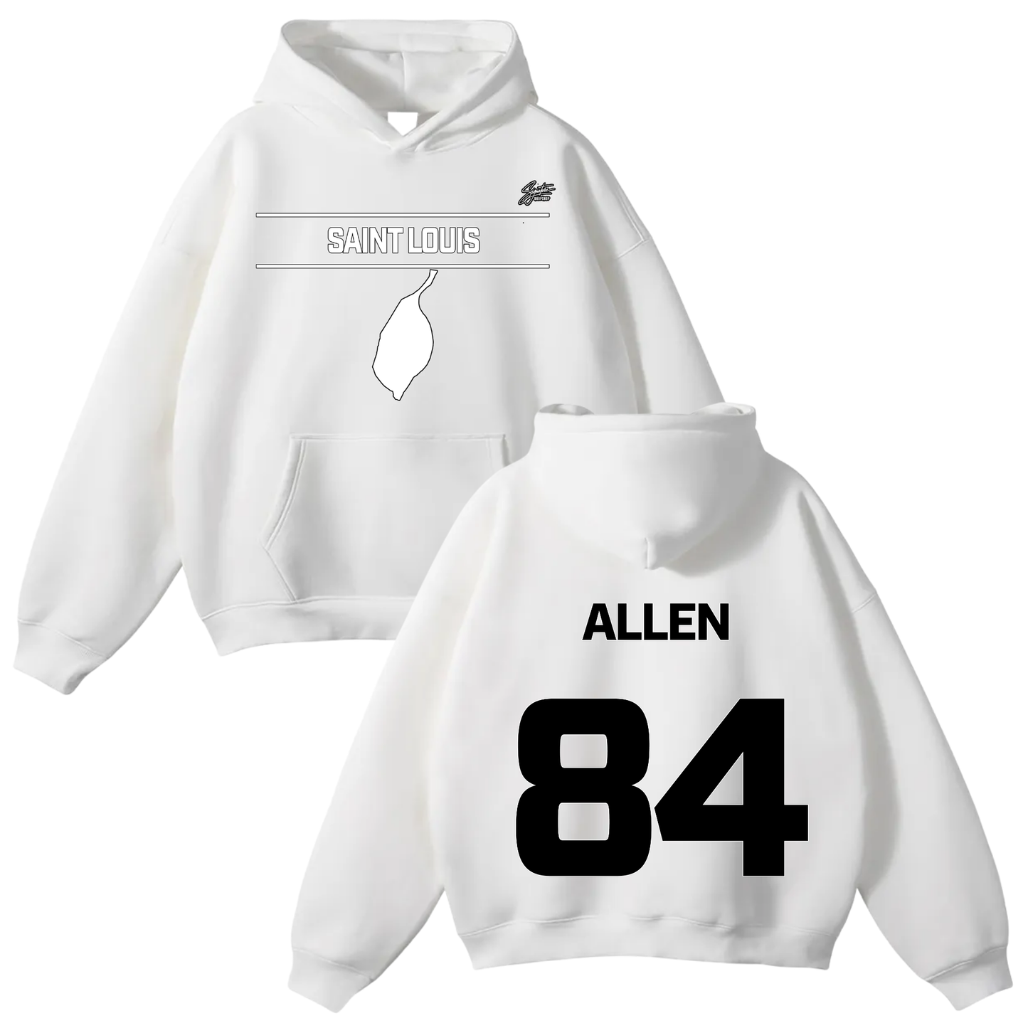 Zach Allen Oversize Fleeced Hoodie