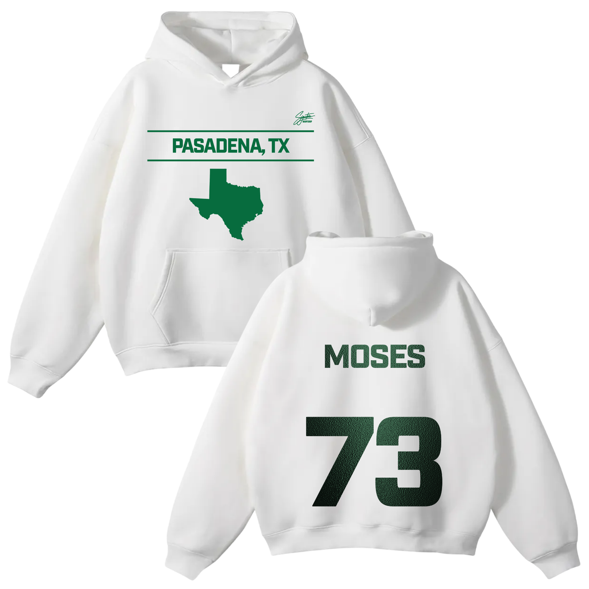 Moses Hardy Oversize Fleeced Hoodie