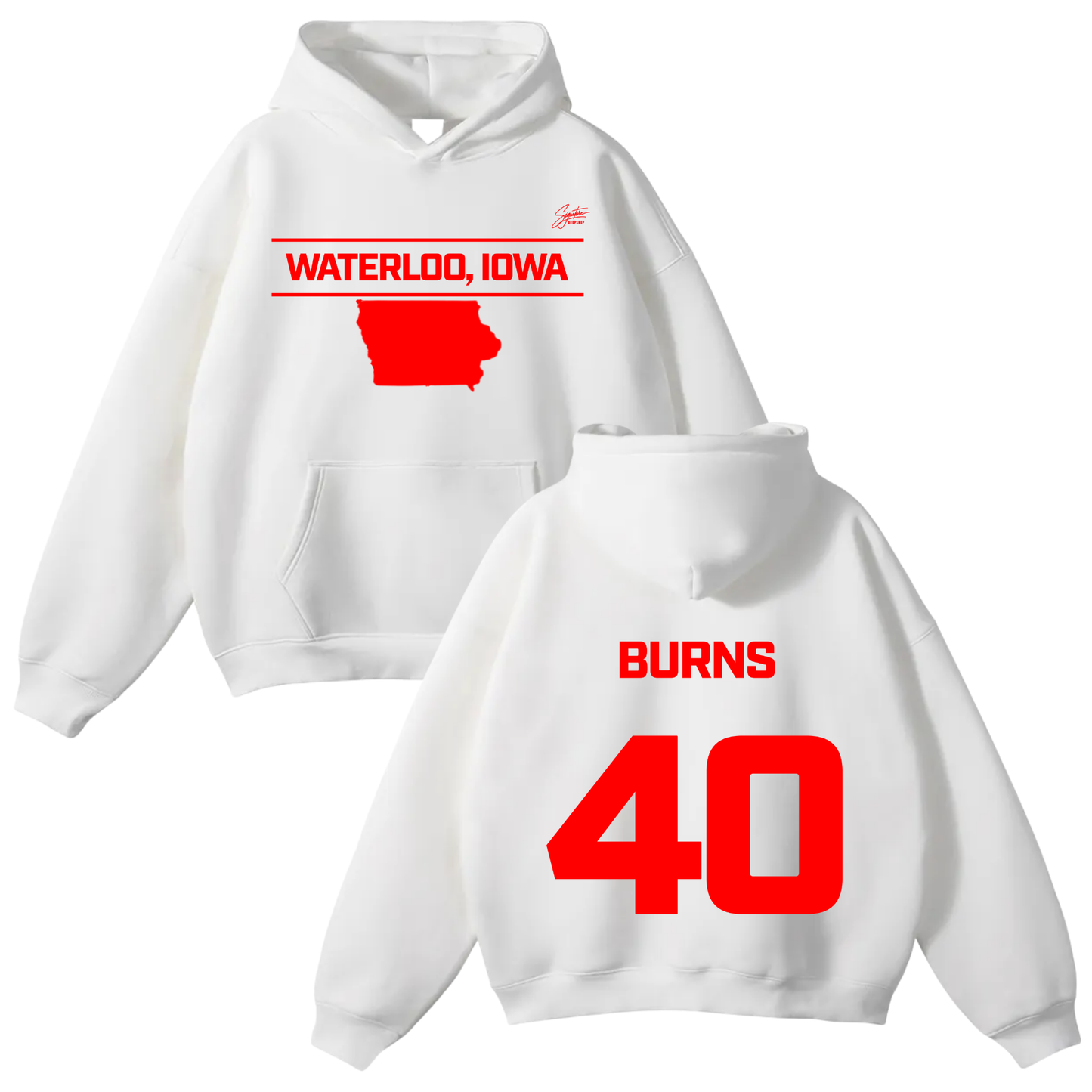 Jaheim Burns Oversize Fleeced Hoodie