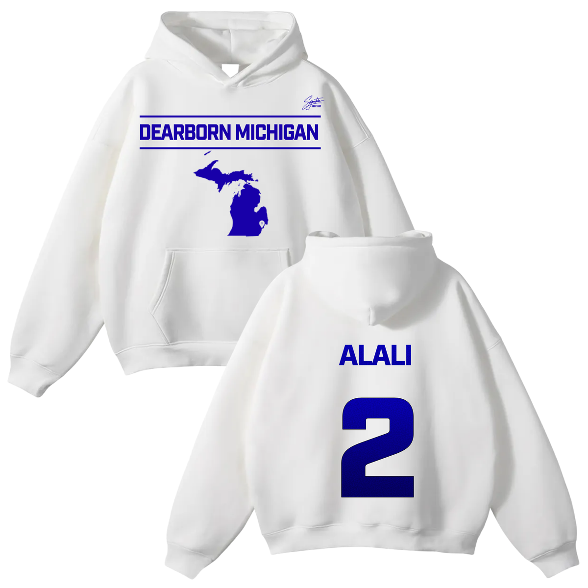 Ali Alali Oversize Fleeced Hoodie