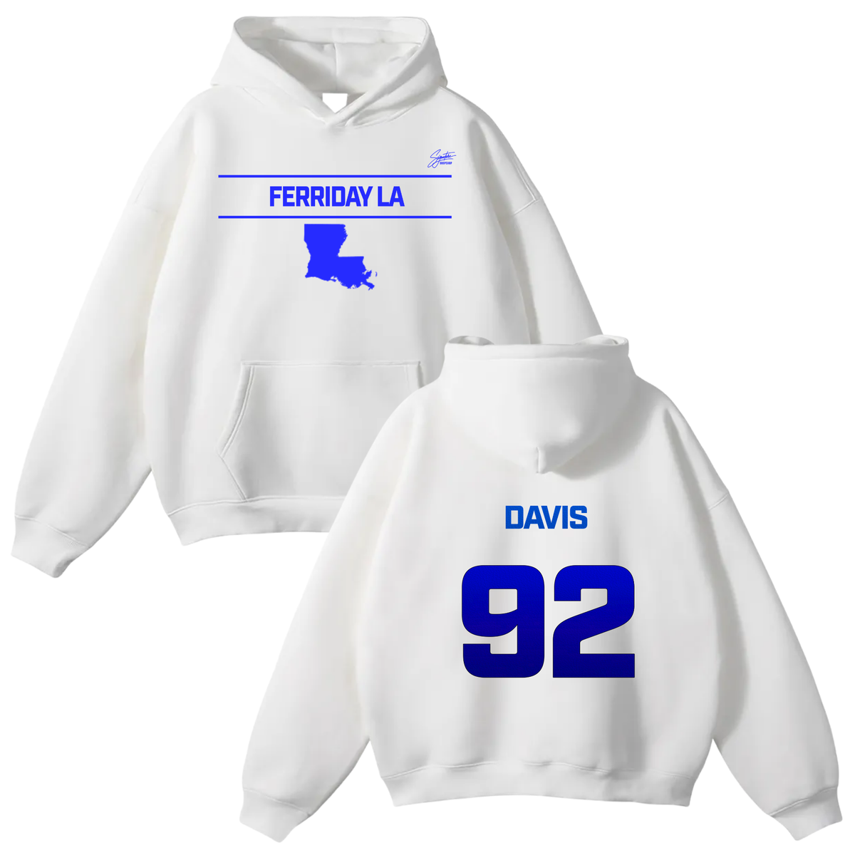 Christian Davis Oversize Fleeced Hoodie