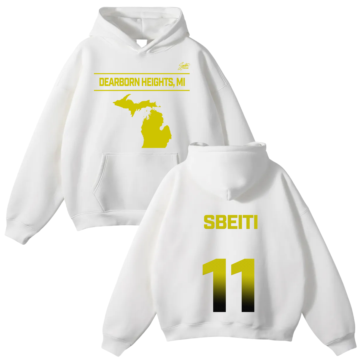 Hussein Sbeiti Oversize Fleeced Hoodie