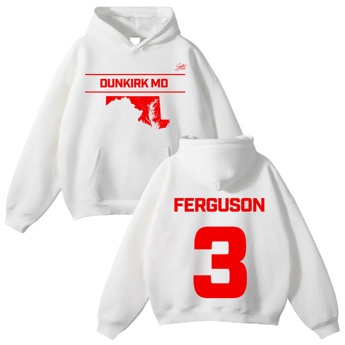Kam Ferguson Oversize Fleeced Hoodie