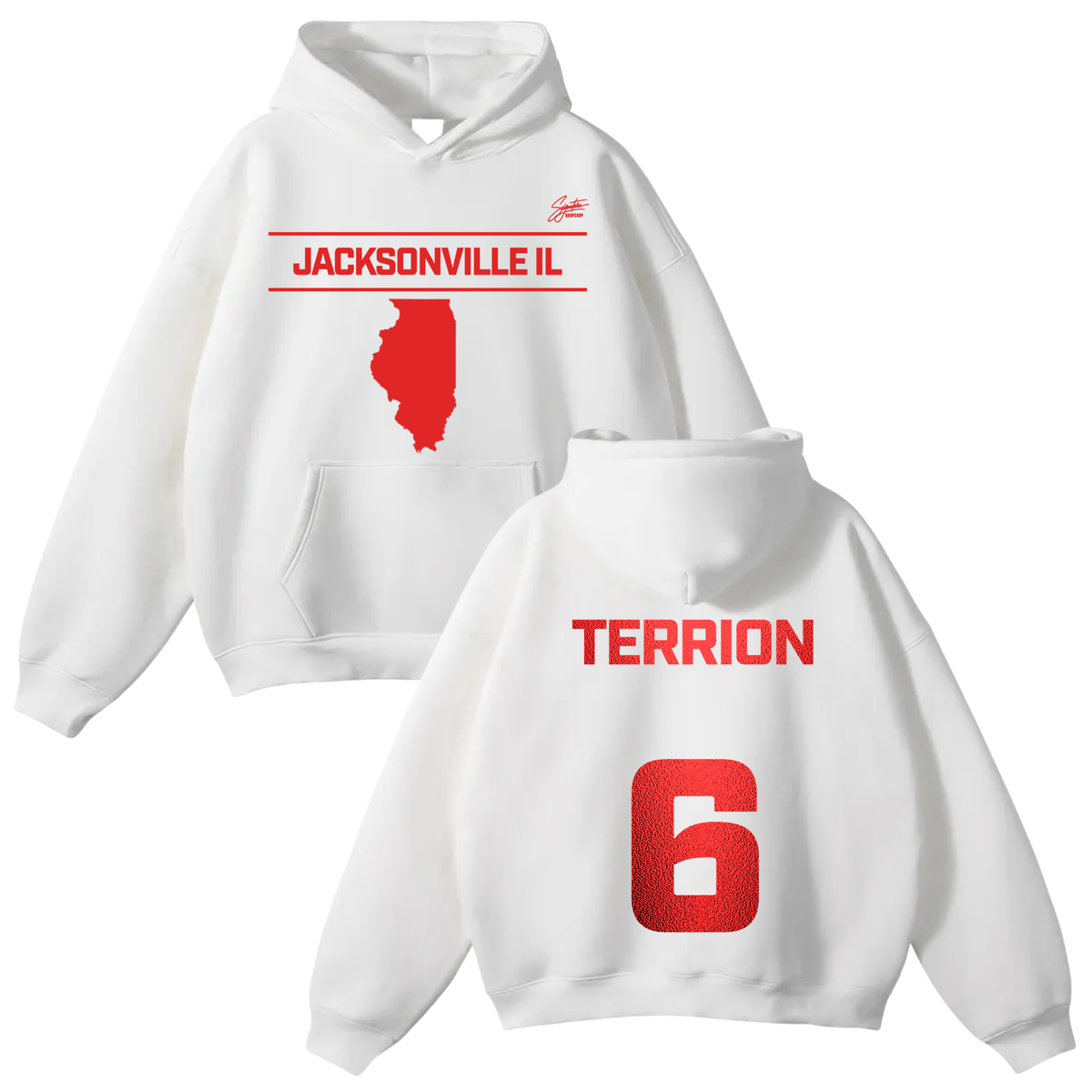 Terrion Jackson Oversize Fleeced Hoodie