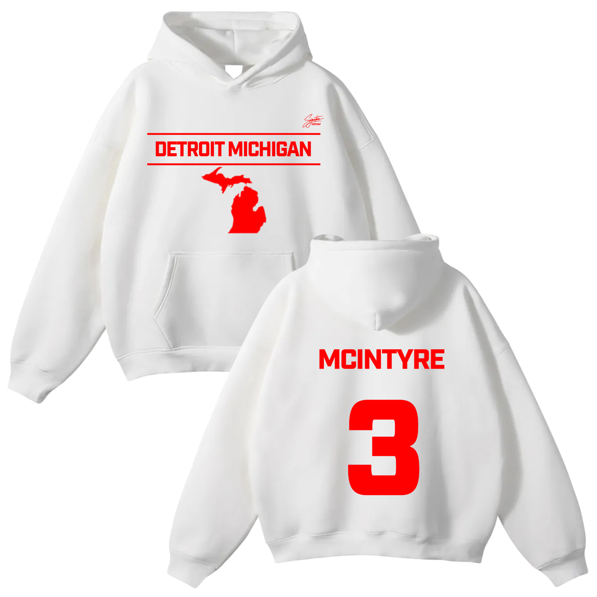 D’Asia McIntyre Oversize Fleeced Hoodie