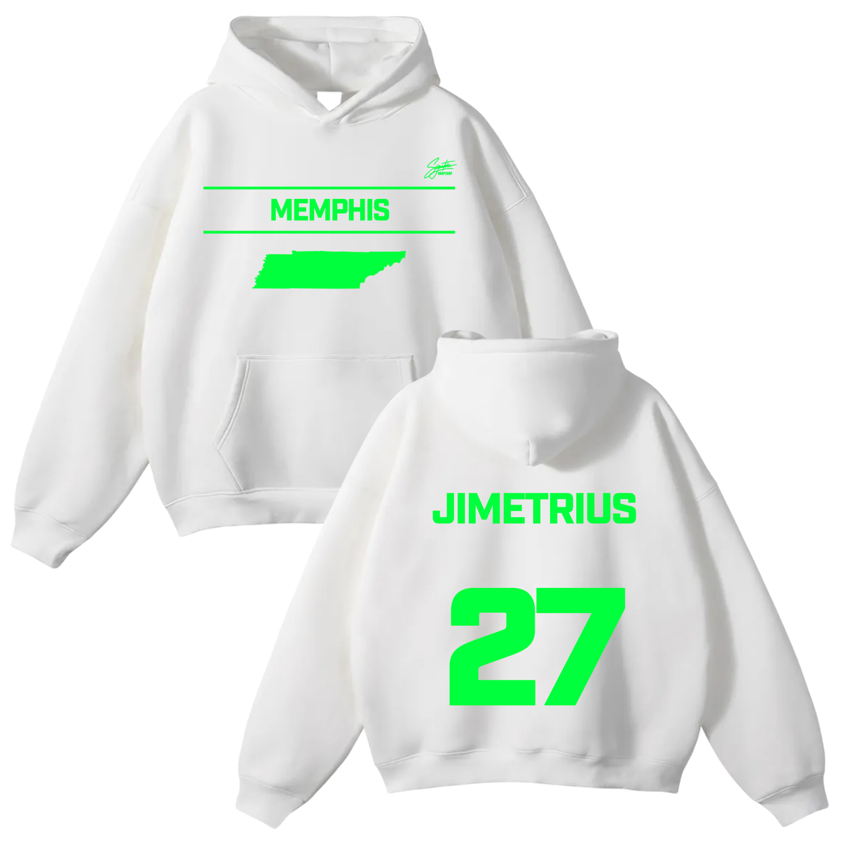 Jimetrius Akins Oversize Fleeced Hoodie