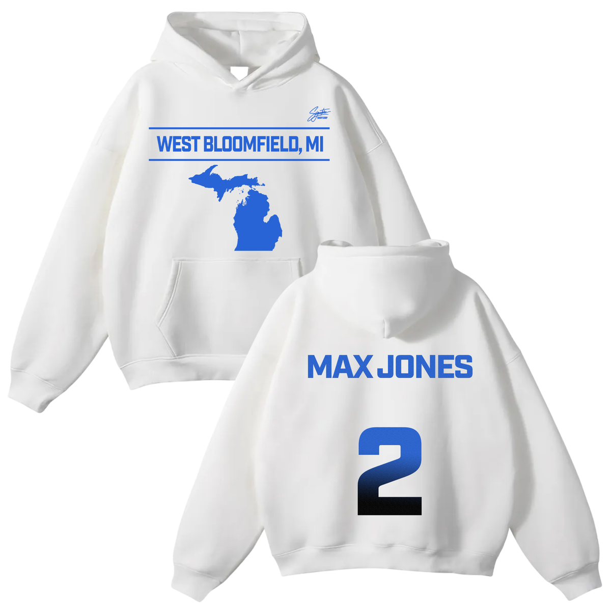 Max Jones Oversize Fleeced Hoodie