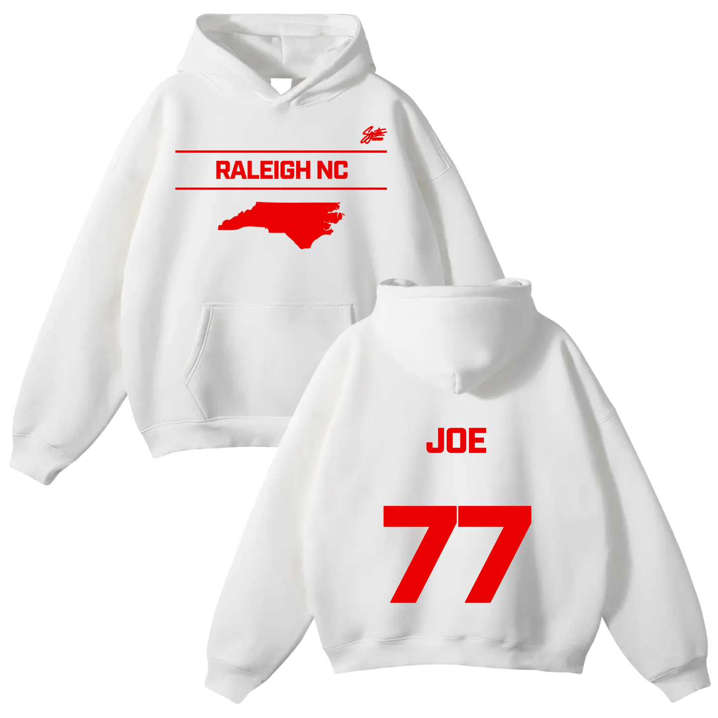 Joe McLamb Oversize Fleeced Hoodie