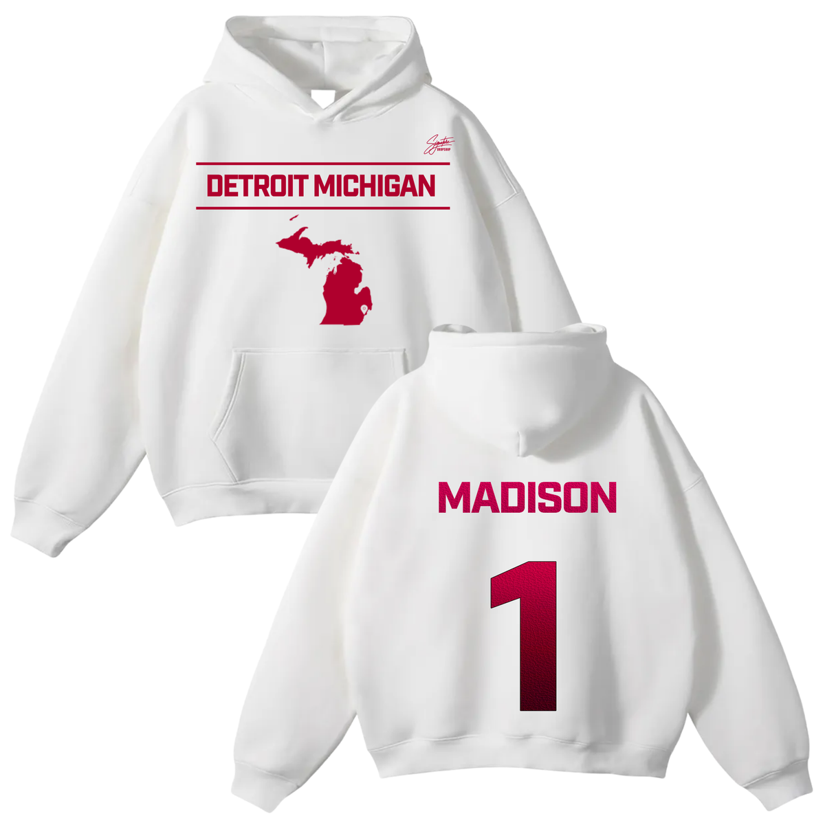 Al’naijah Madison Oversize Fleeced Hoodie